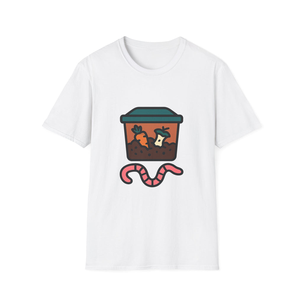 Worm Composting t-shirt with worm composting design – gift for vermicomposting enthusiasts