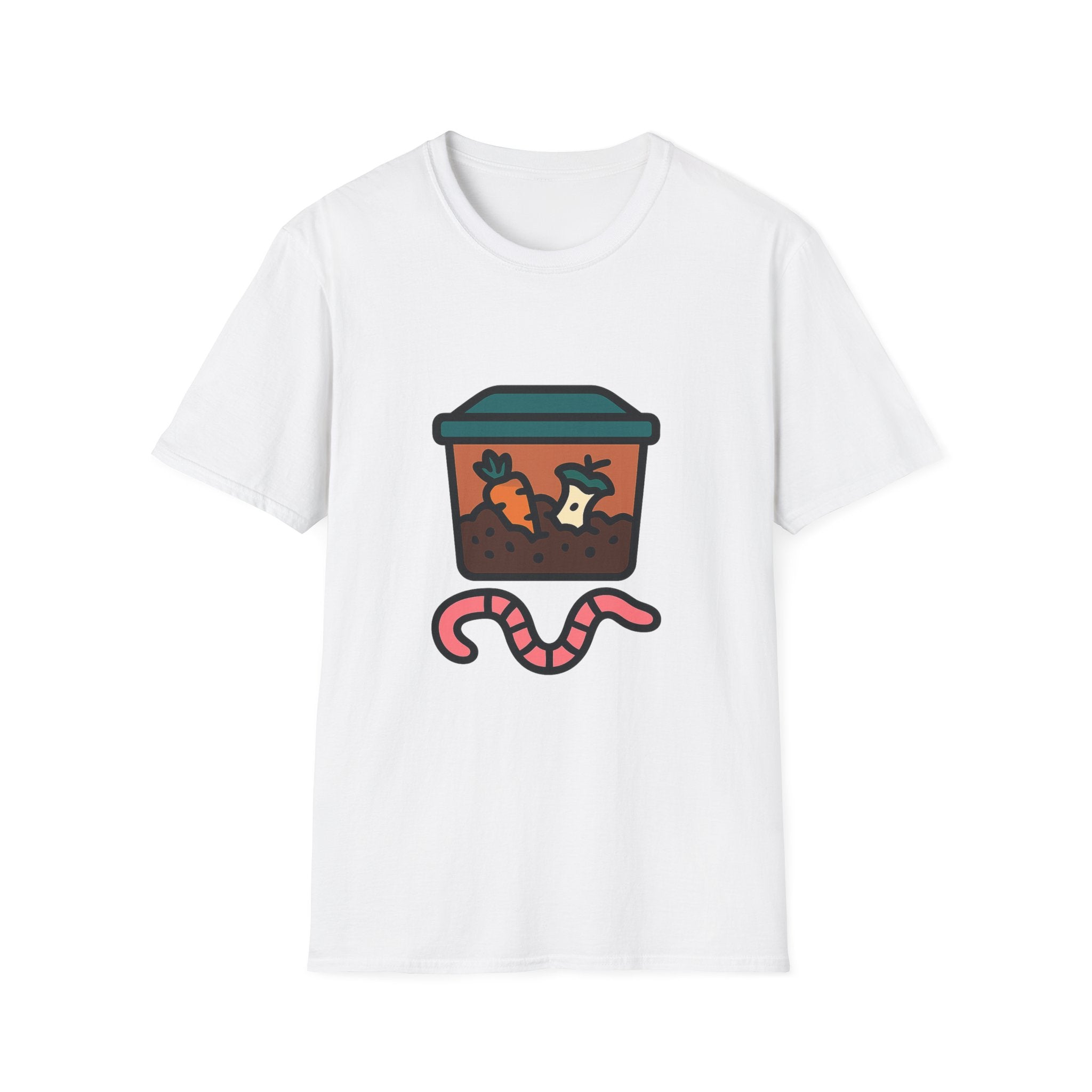 Worm Composting t-shirt with worm composting design – gift for vermicomposting enthusiasts