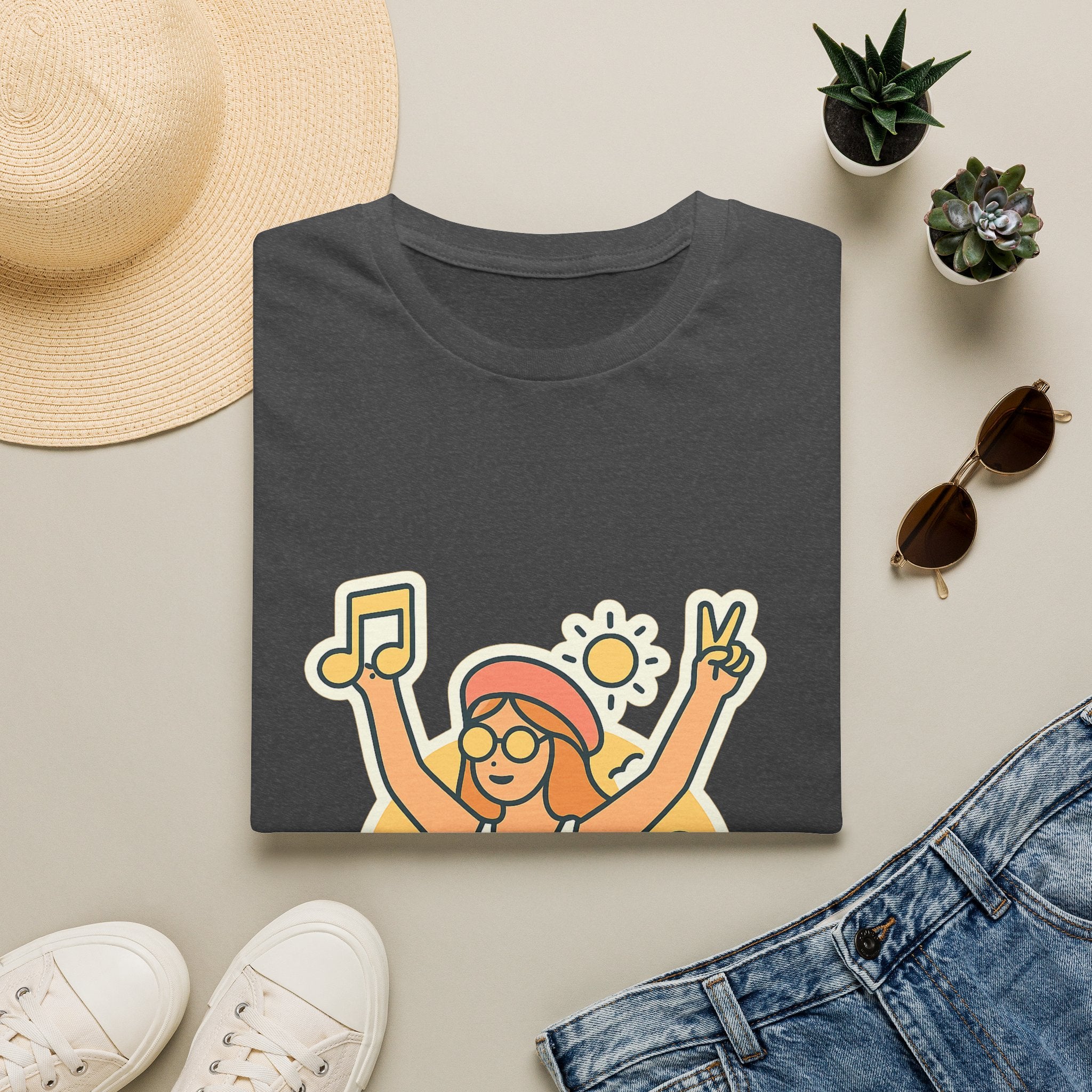 Music Festival Unisex T-Shirt - Perfect Anniversary Gift for Girlfriend