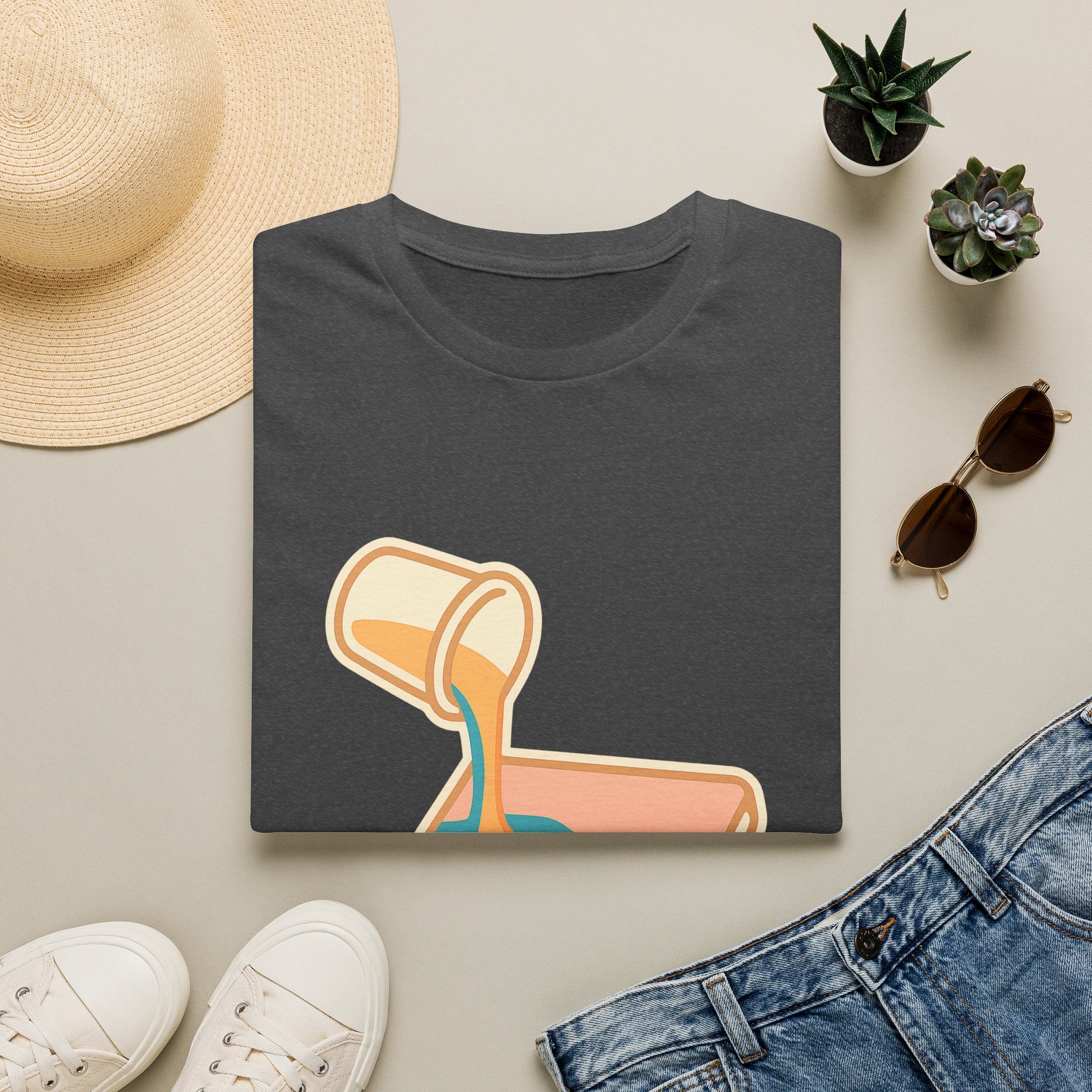 Resin Art Unisex T-Shirt | Unique Abstract Design Tee for Art Lovers