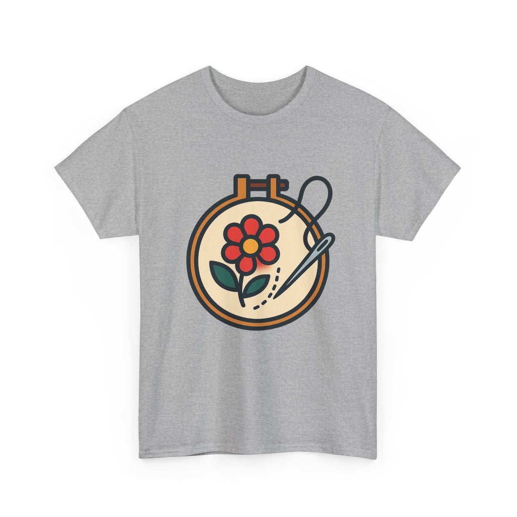 Embroidered Art Unisex T-Shirt | Comfortable Cotton Tee for Art Lovers