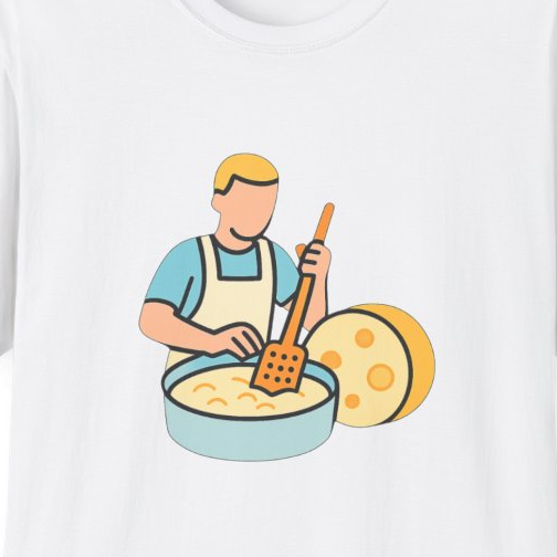 Cheesemaking T-Shirt | Unisex Artisan Cheese Maker Tee