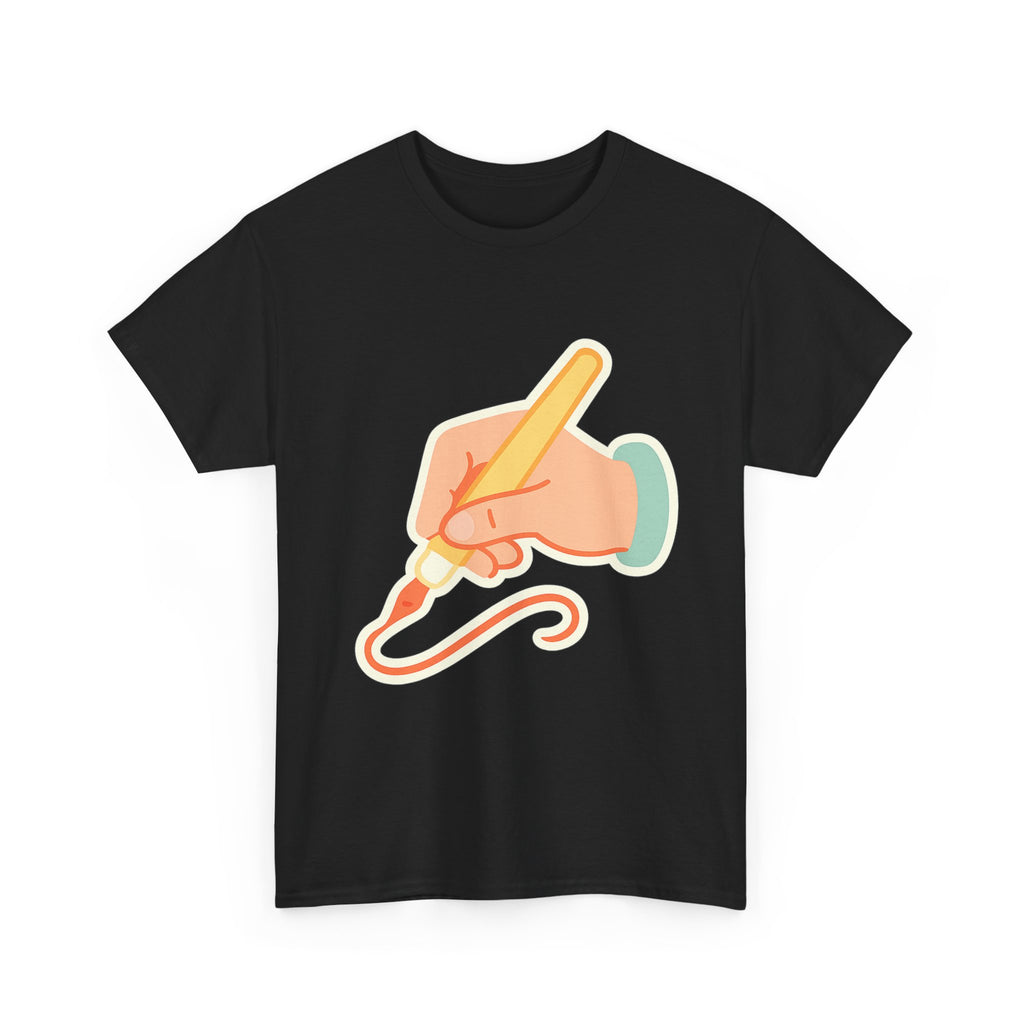 Hand Lettering Calligraphy Graphic T-Shirt