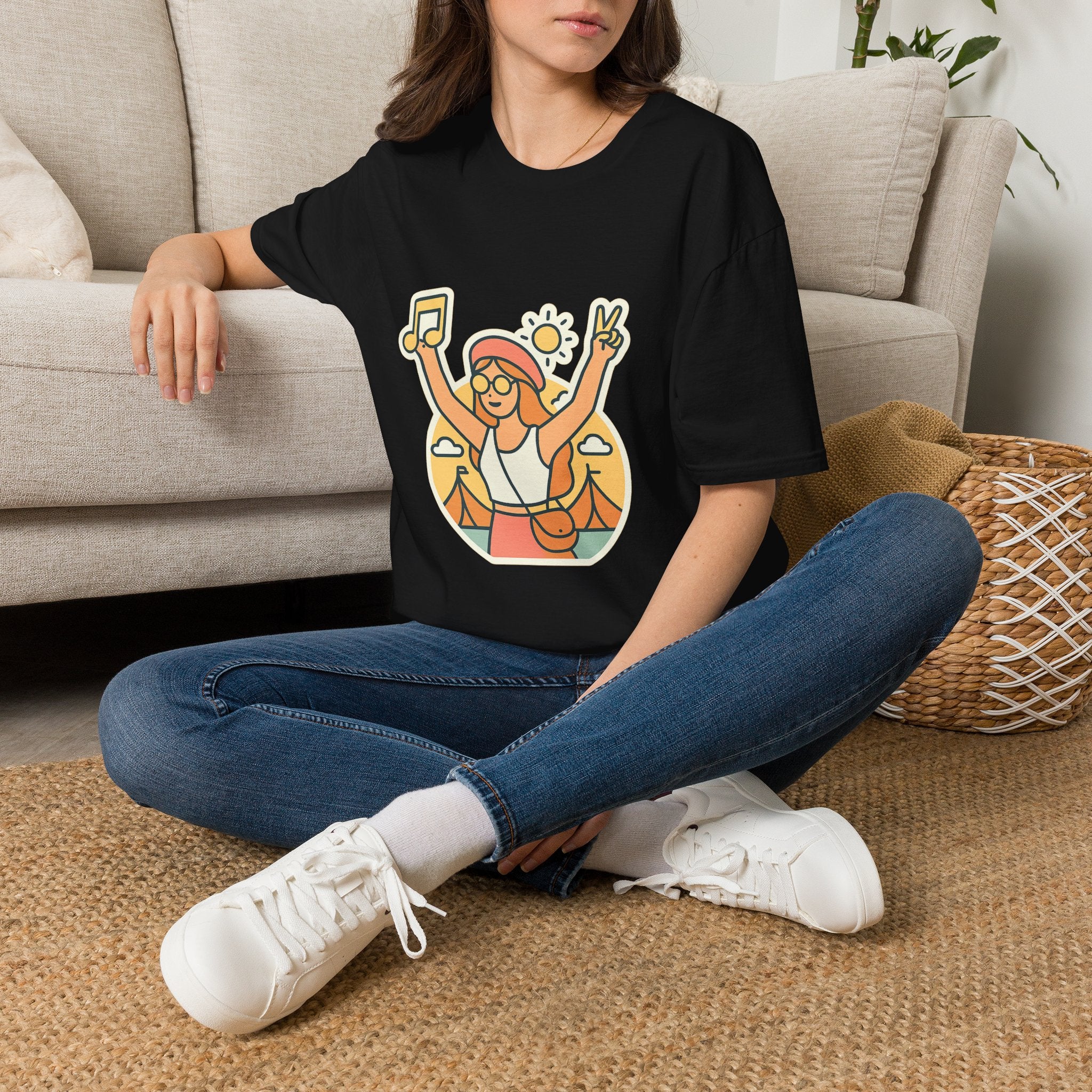 Music Festival Unisex T-Shirt - Perfect Anniversary Gift for Girlfriend