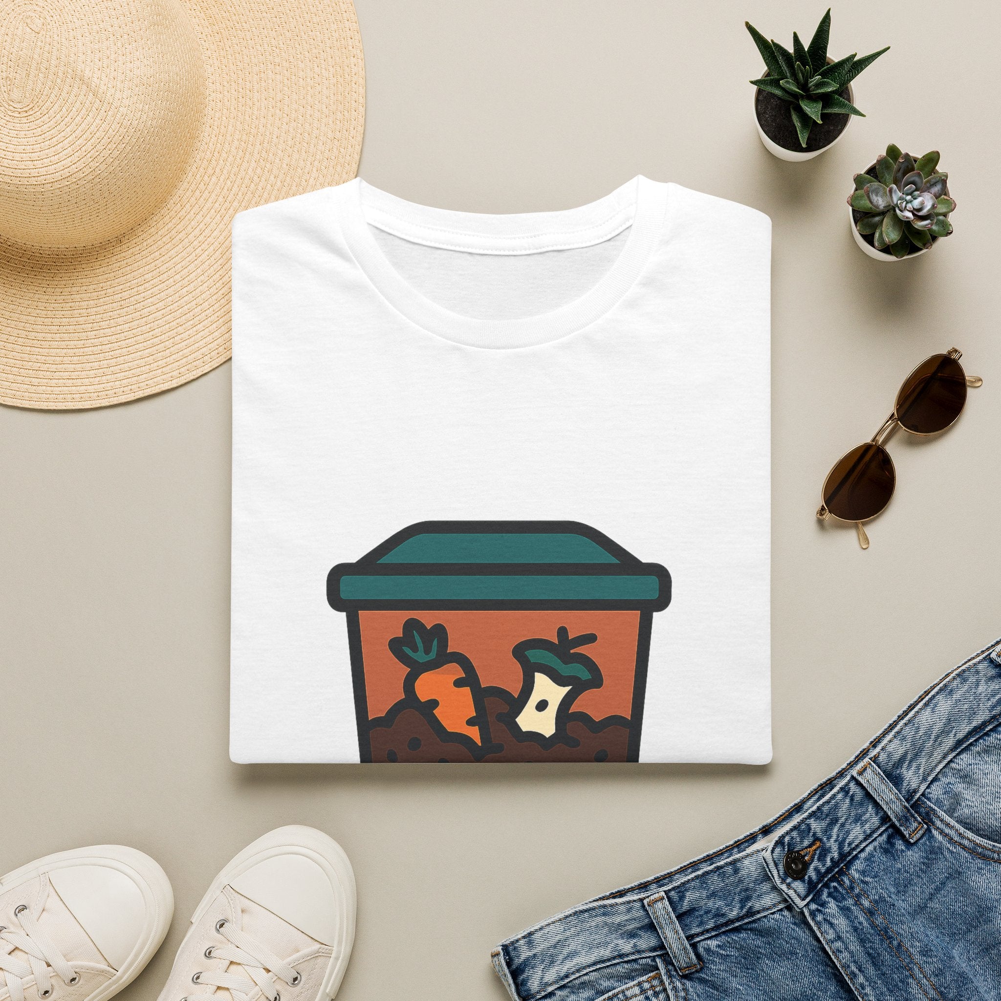 Worm Composting t-shirt with worm composting design – gift for vermicomposting enthusiasts