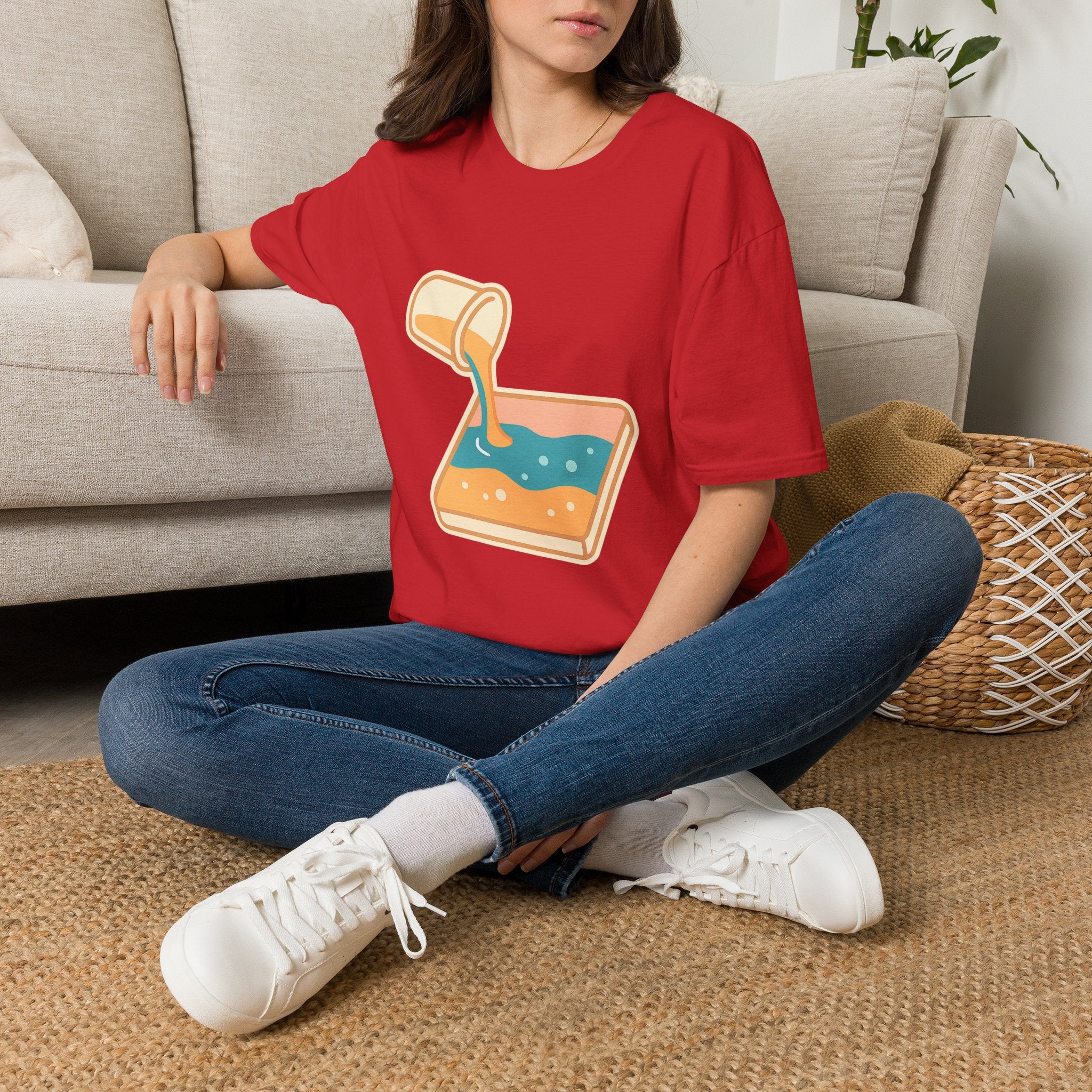 Resin Art Unisex T-Shirt | Unique Abstract Design Tee for Art Lovers