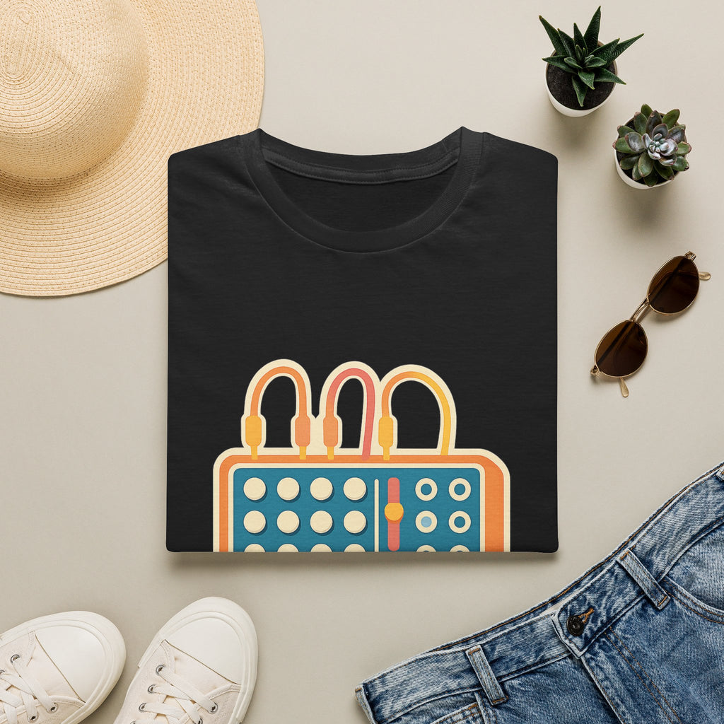 Modular Synthesis t-shirt with synthesizer modular design – gift for synth enthusiasts