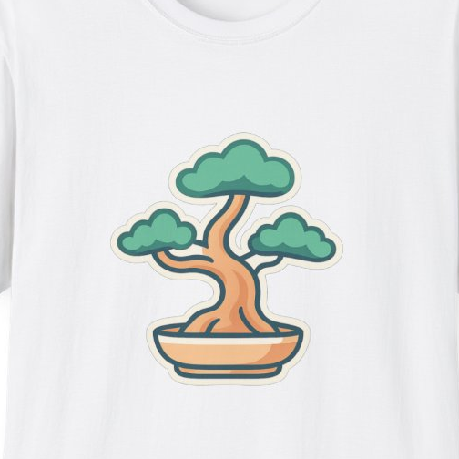 Bonsai Tree Unisex T-Shirt | Minimalist Art Tee for Nature Lovers