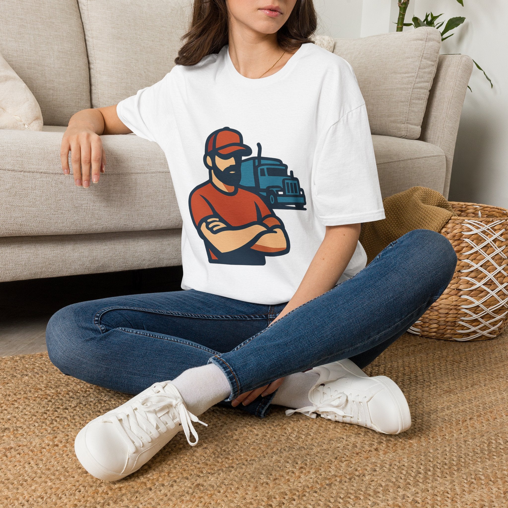 Trucker Life t-shirt with trucker life design – gift for trucker life lovers