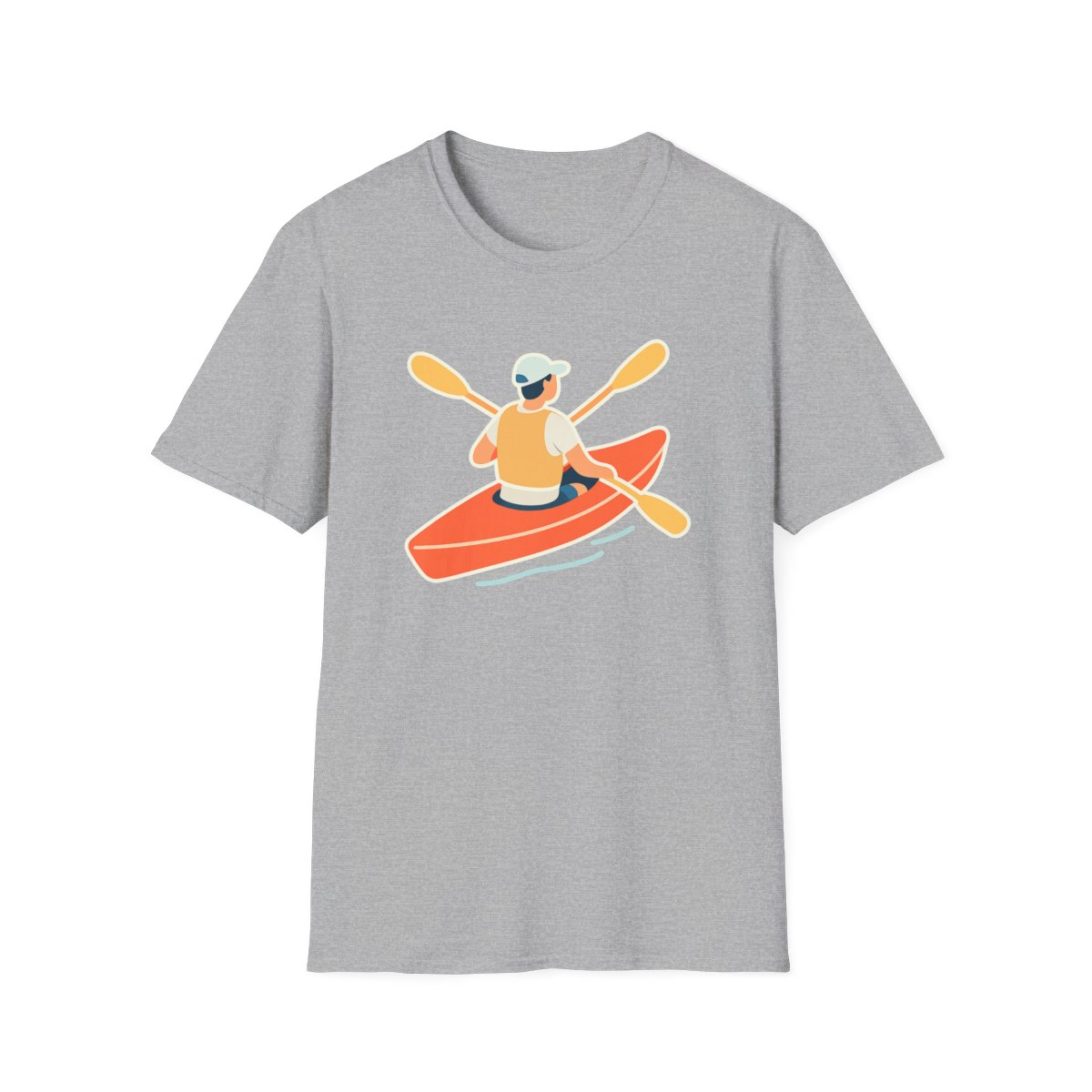 Kayaking Paddling Adventure Unisex T-Shirt - Soft Comfort Cotton Tee