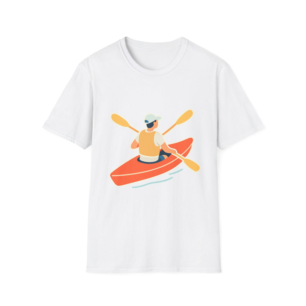 Kayaking Paddling Adventure Unisex T-Shirt - Soft Comfort Cotton Tee