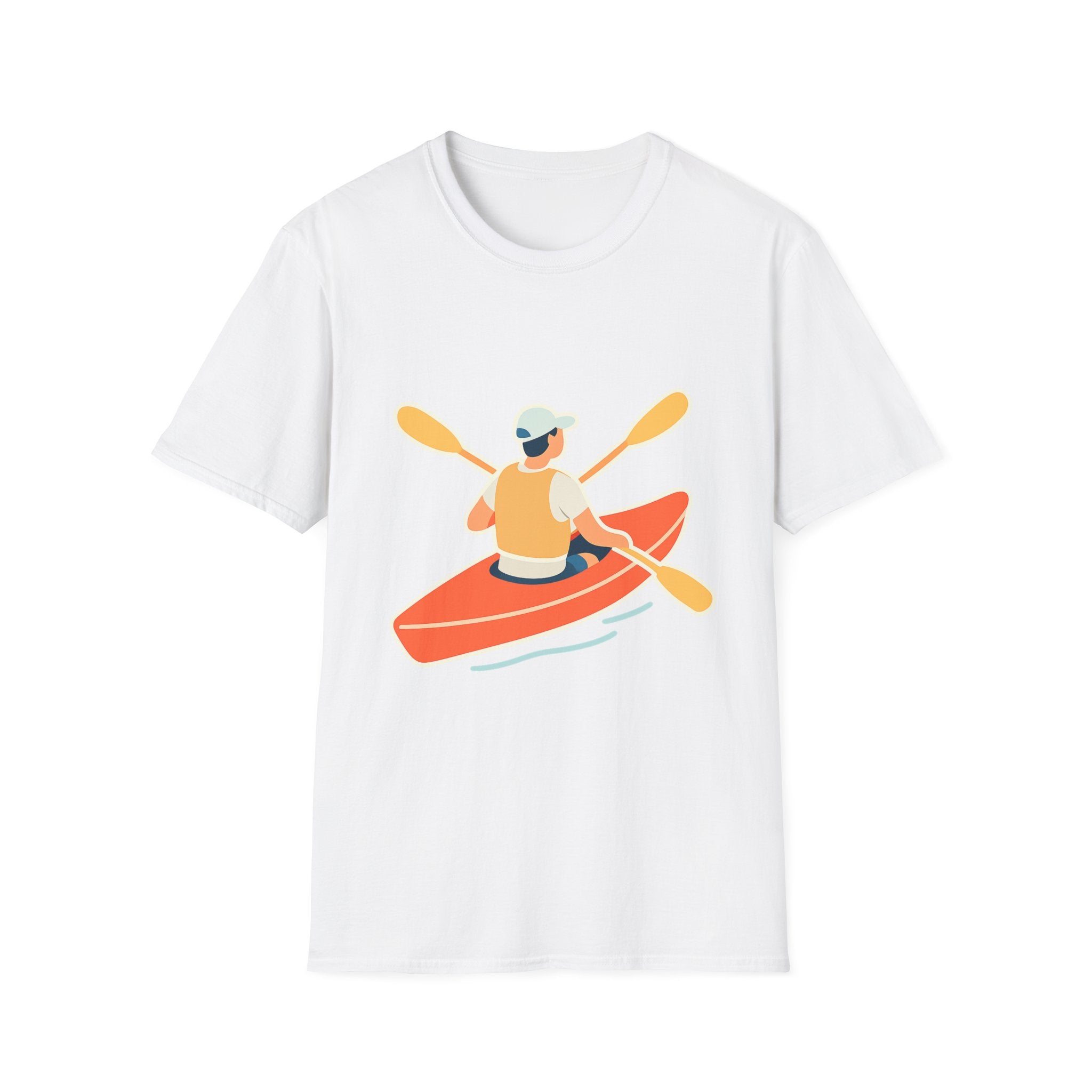 Kayaking Paddling Adventure Unisex T-Shirt - Soft Comfort Cotton Tee