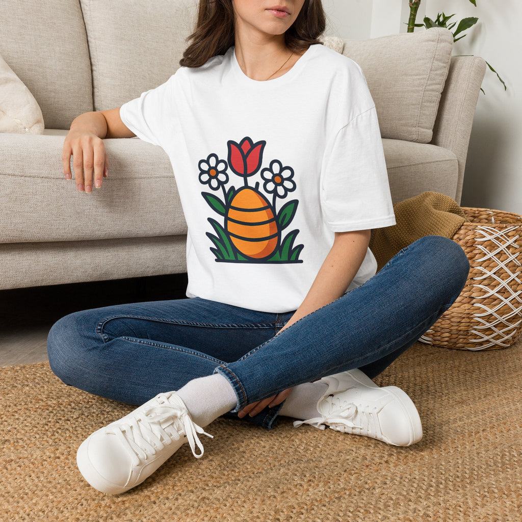 Easter Spring t-shirt with pastel bunny egg hunt design – gift for easter and spring lovers