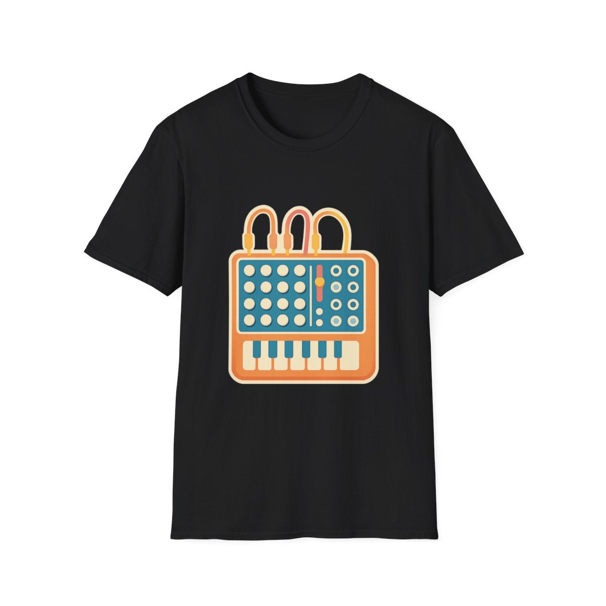 Modular Synthesis t-shirt with synthesizer modular design – gift for synth enthusiasts