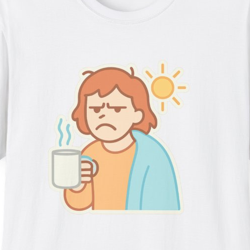 Grumpy Morning Person Unisex T-Shirt - Funny Coffee Lover Tee