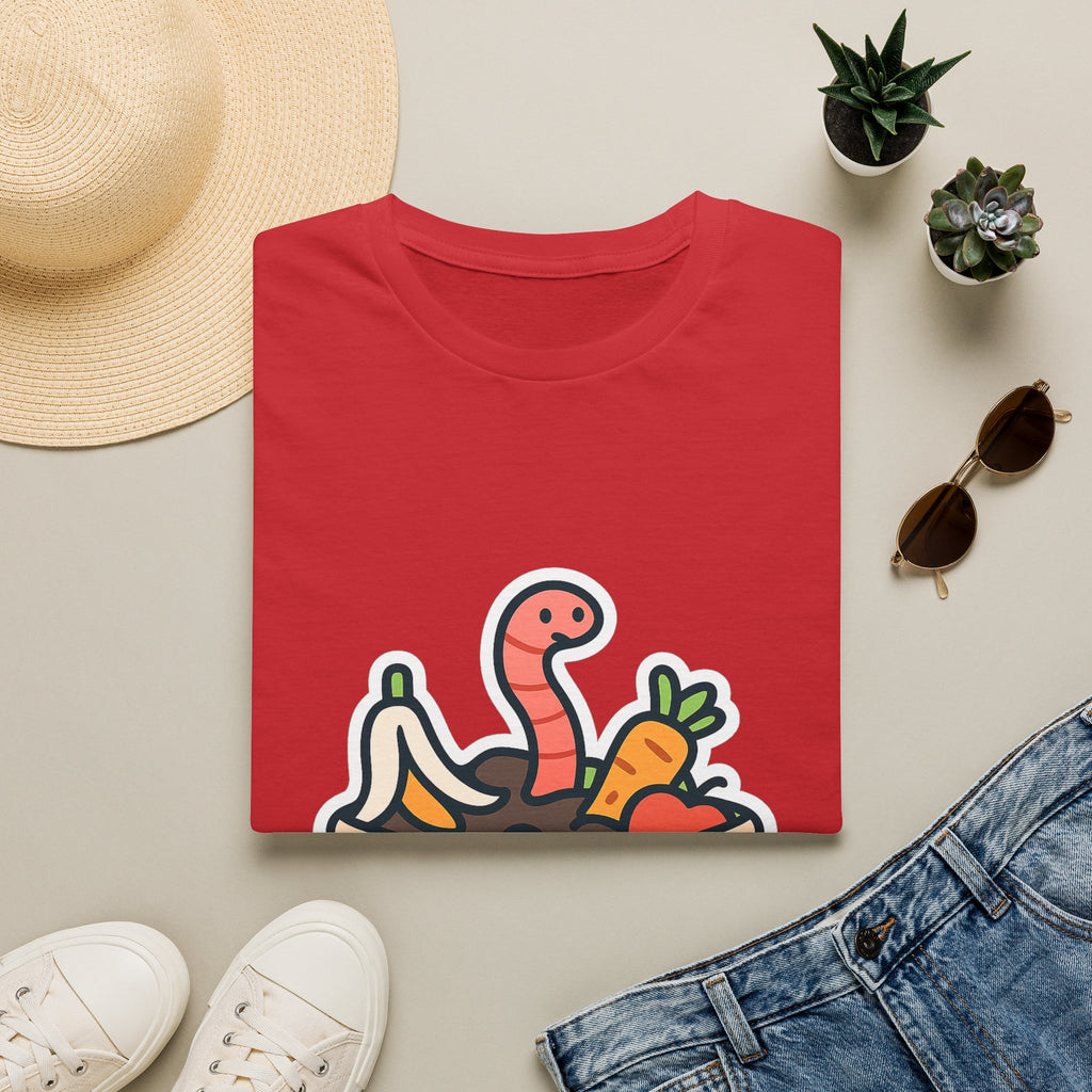 Worm Composting t-shirt with worm composting design – gift for vermicomposting enthusiasts