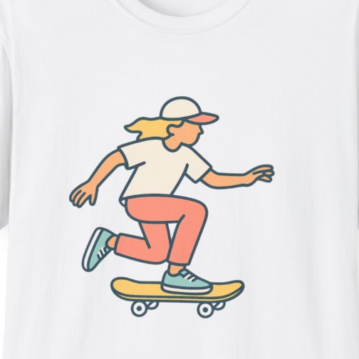 Skateboard Vibes Unisex T-Shirt | Soft Comfortable Skate Tee for All