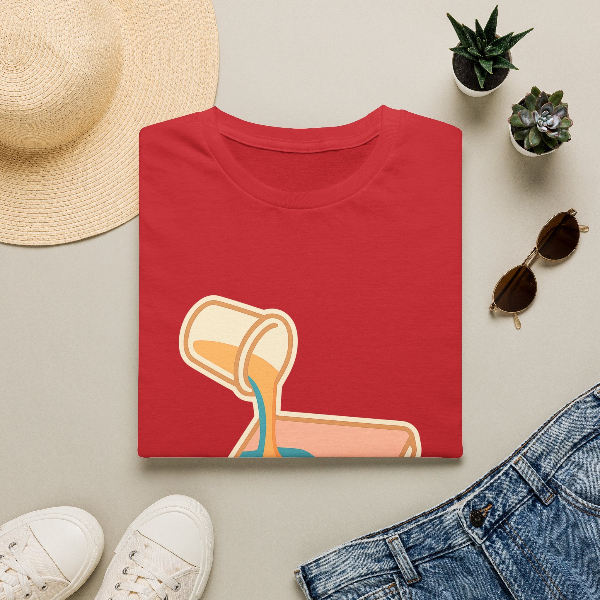 Resin Art Unisex T-Shirt | Unique Abstract Design Tee for Art Lovers
