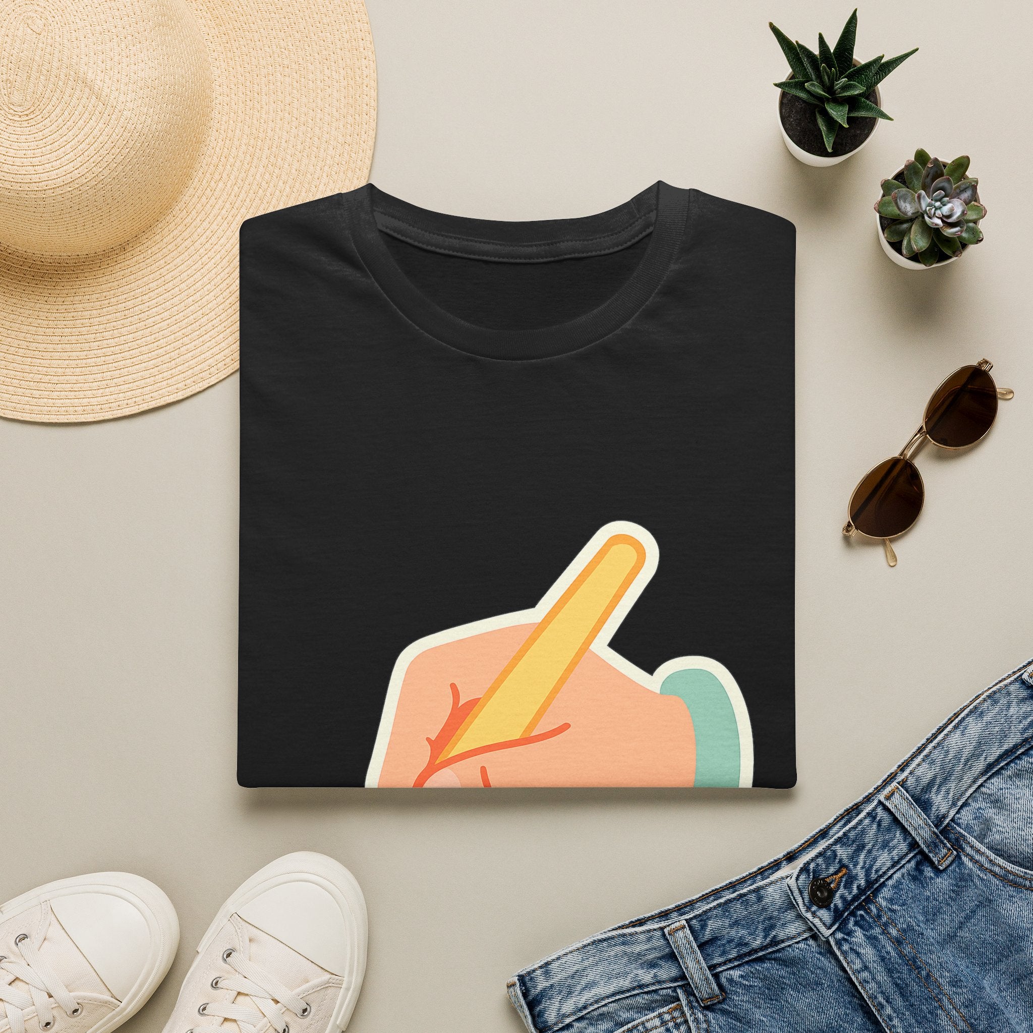 Hand Lettering Calligraphy Graphic T-Shirt
