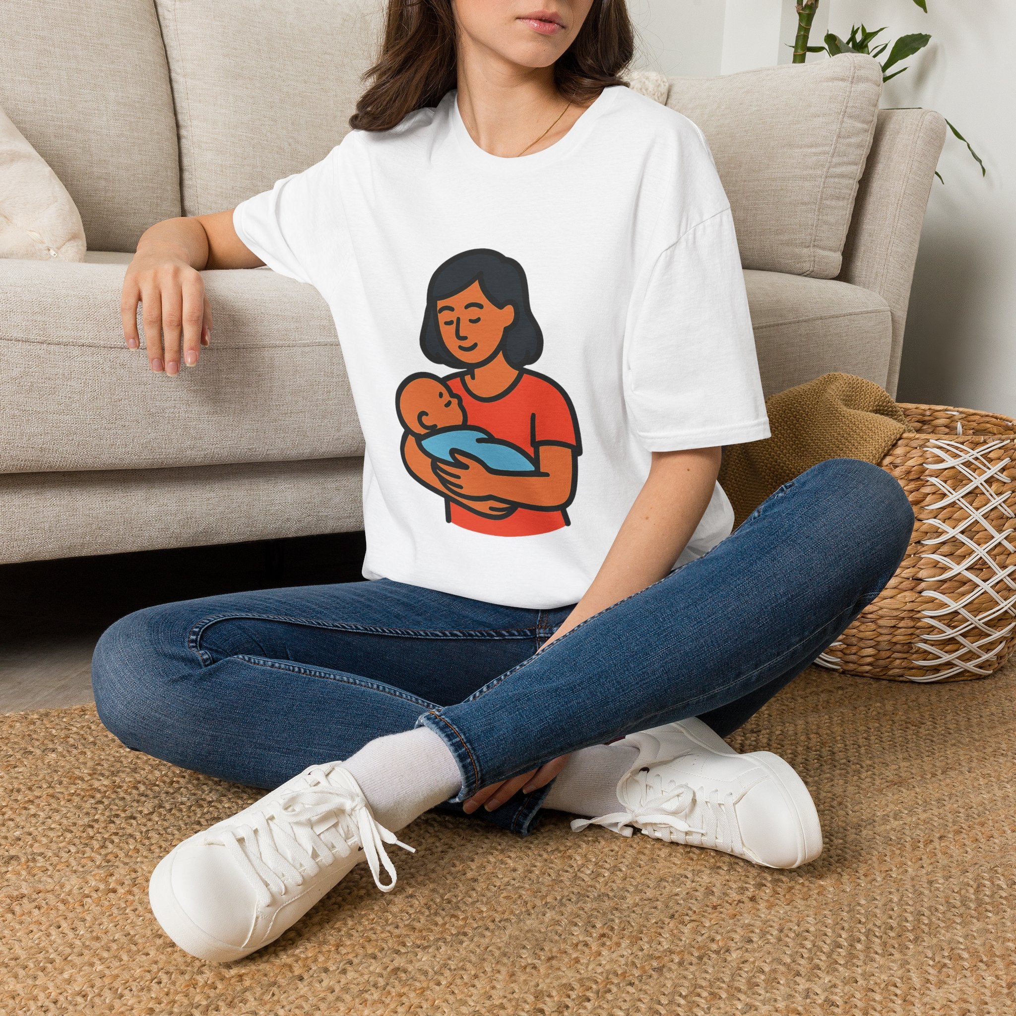 New Mom t-shirt with funny motherhood design – gift for new moms