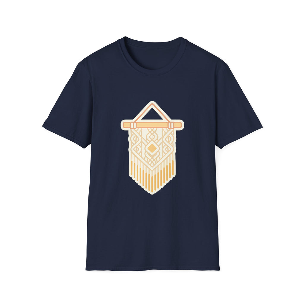Macrame Unisex T-Shirt | Boho Art Print Tee for Men & Women