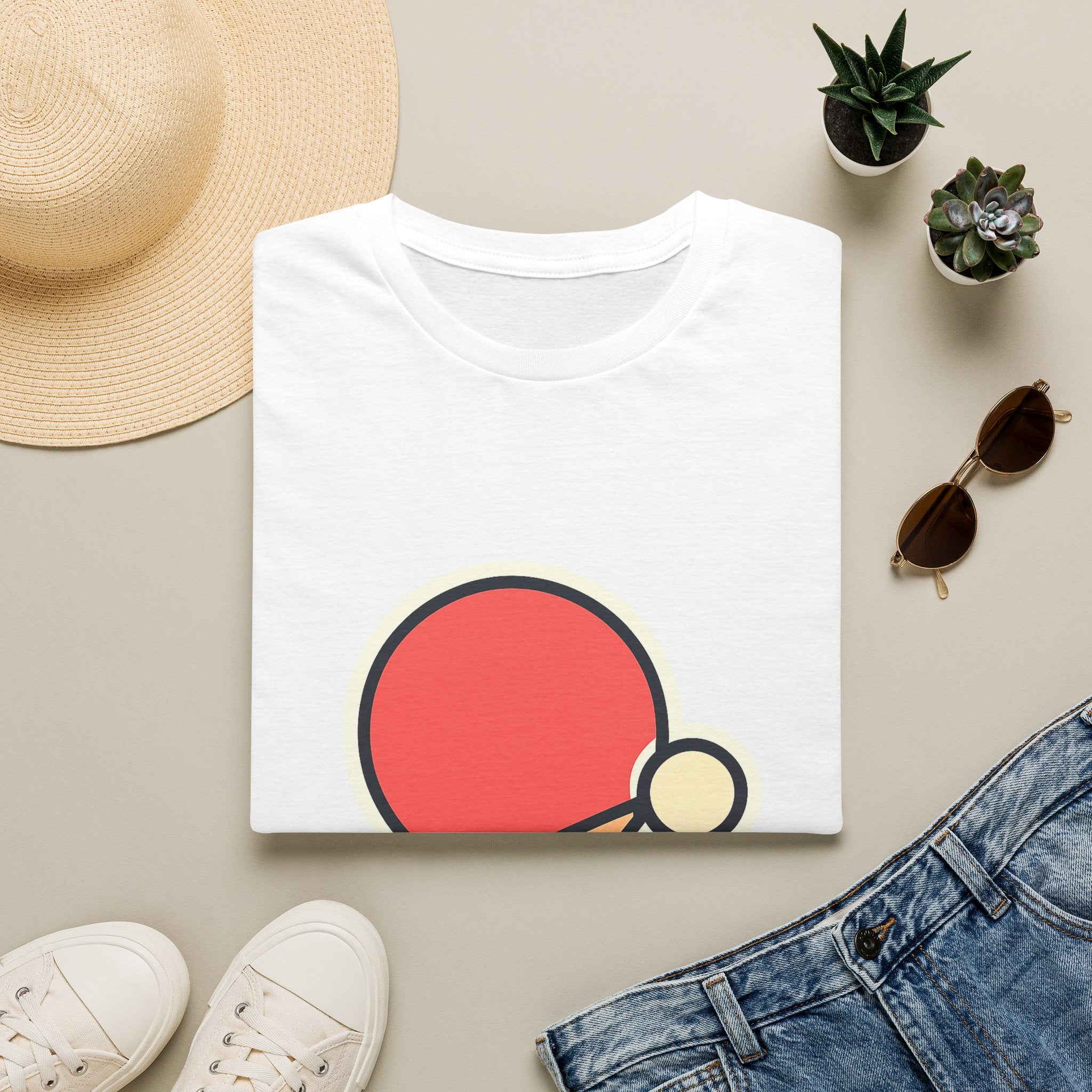 Ping Pong Table Tennis Unisex T-Shirt | Soft Comfortable Tee for Players