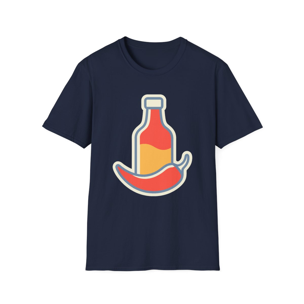 Hot Sauce & Chili Lover Unisex T-Shirt | Soft Cotton Tee for Spicy Food Fans