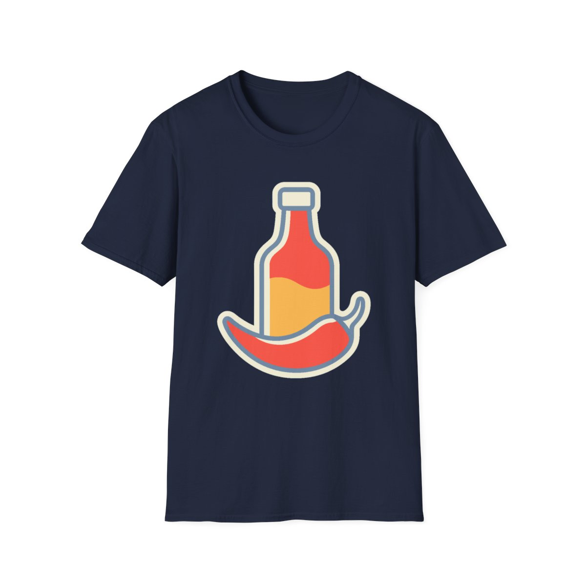 Hot Sauce & Chili Lover Unisex T-Shirt | Soft Cotton Tee for Spicy Food Fans