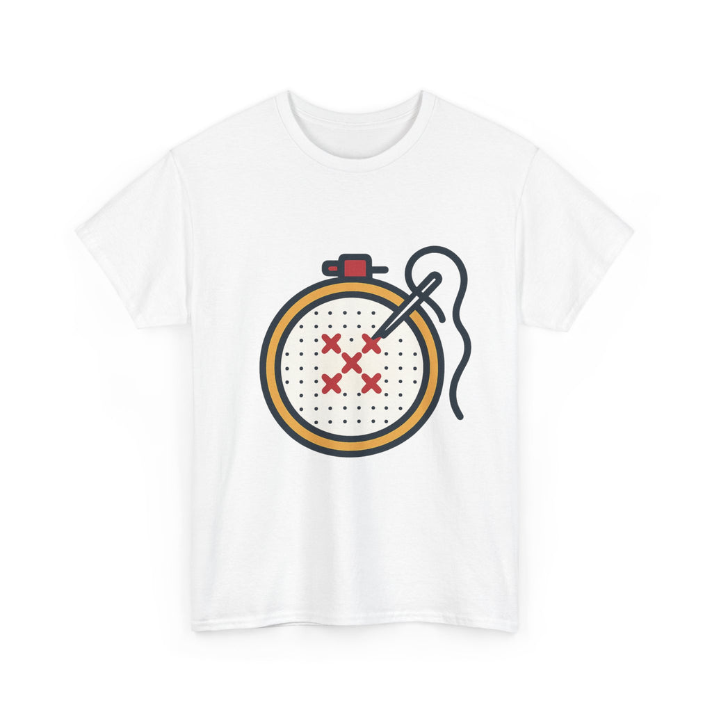 Cross Stitch Unisex T-Shirt | Soft Cotton Tee for Needlework Lovers