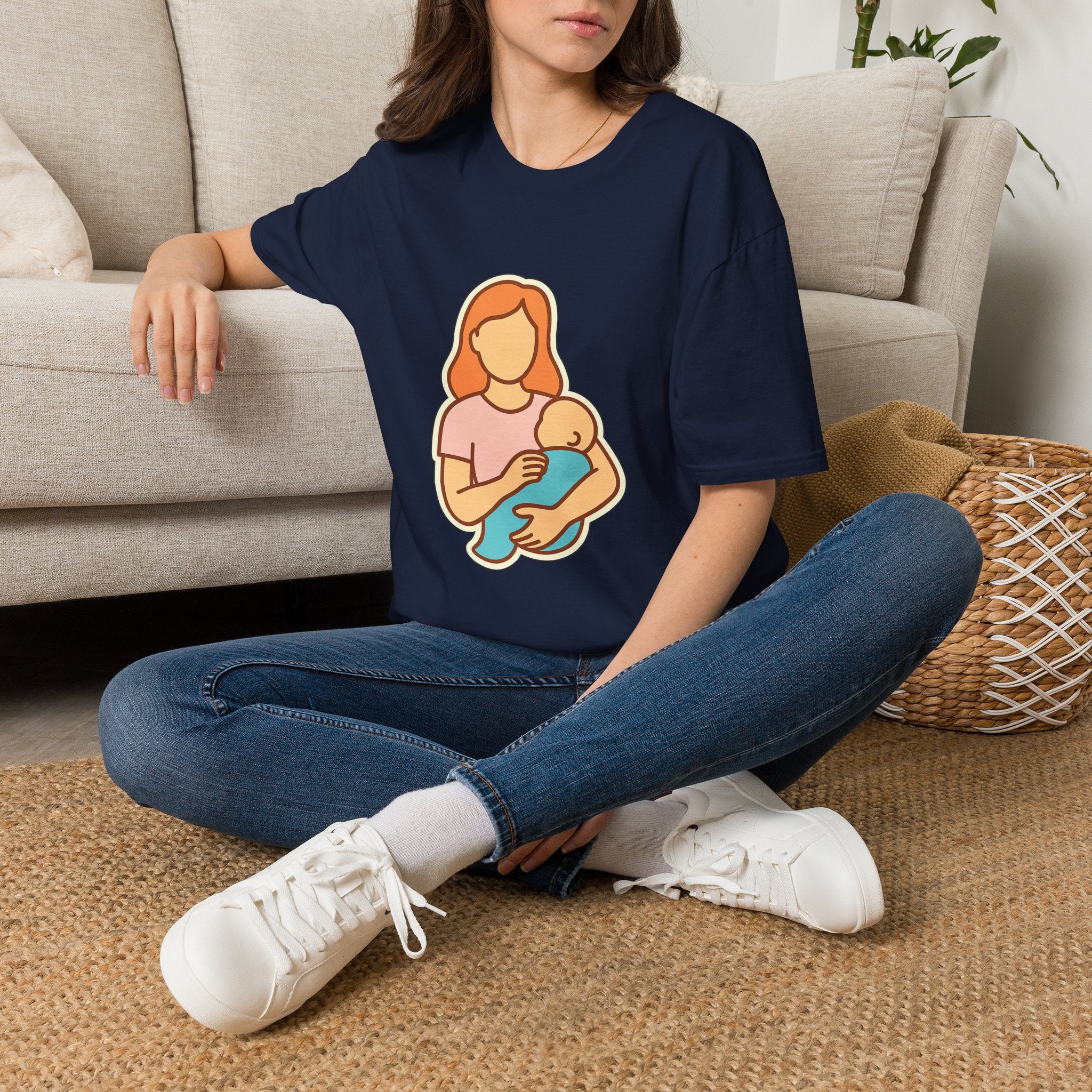 New Mom t-shirt with funny motherhood design – gift for new moms