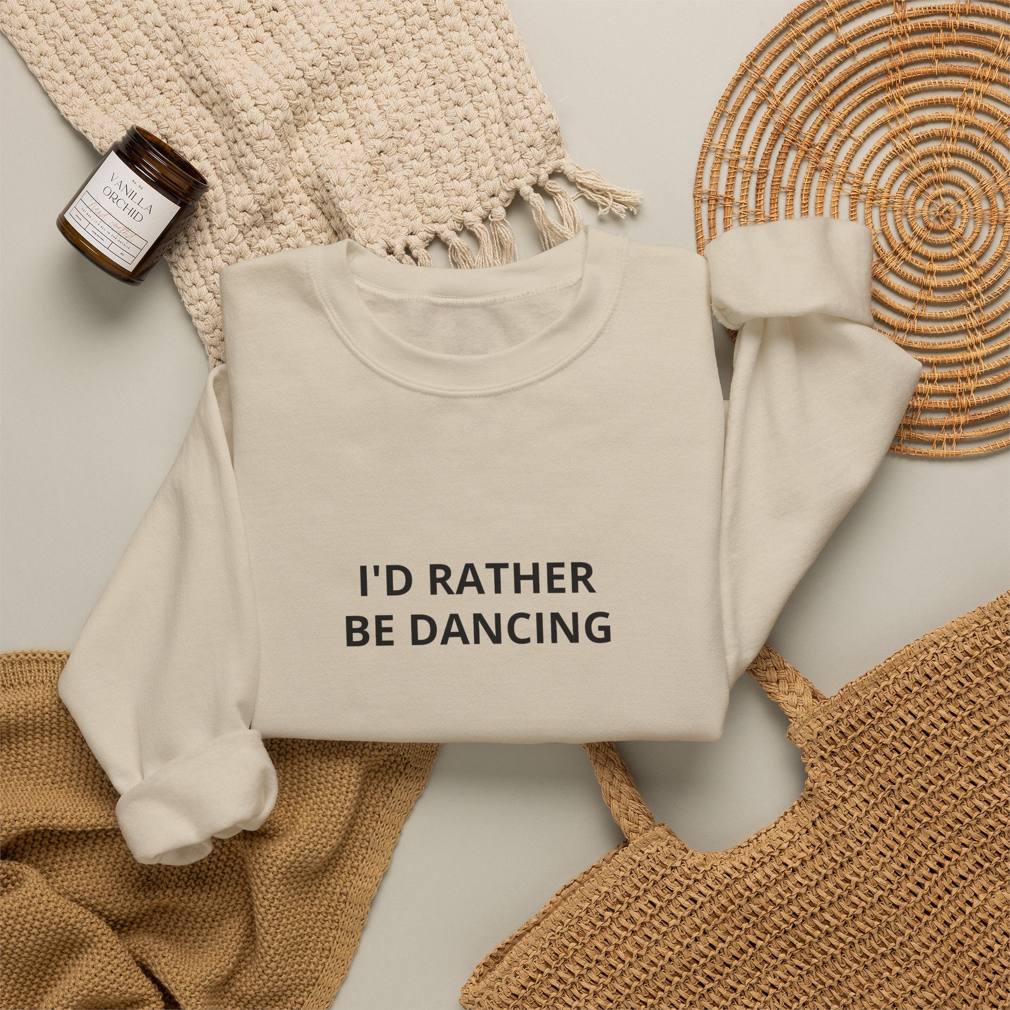 I'd Rather Be Dancing Crewneck Sweatshirt — product view 9 of 12
