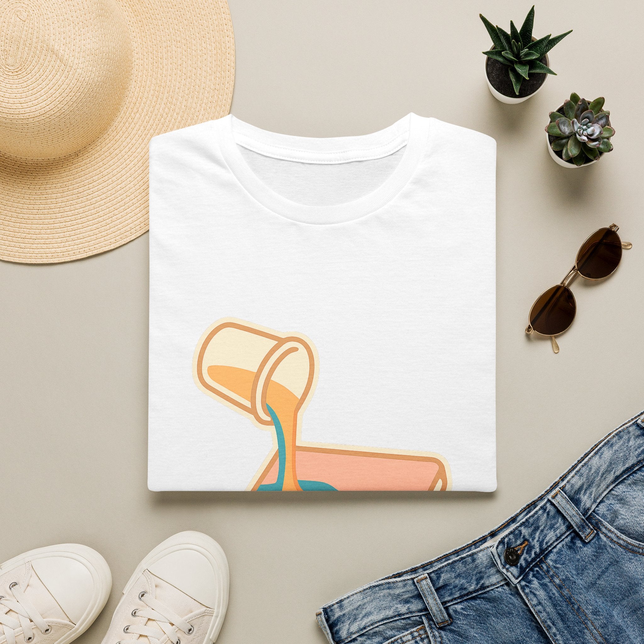 Resin Art Unisex T-Shirt | Unique Abstract Design Tee for Art Lovers