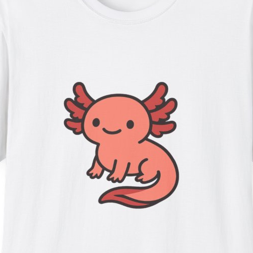 Cute Axolotl Unisex T-Shirt - Soft Comfortable Tee for Axolotl Lovers