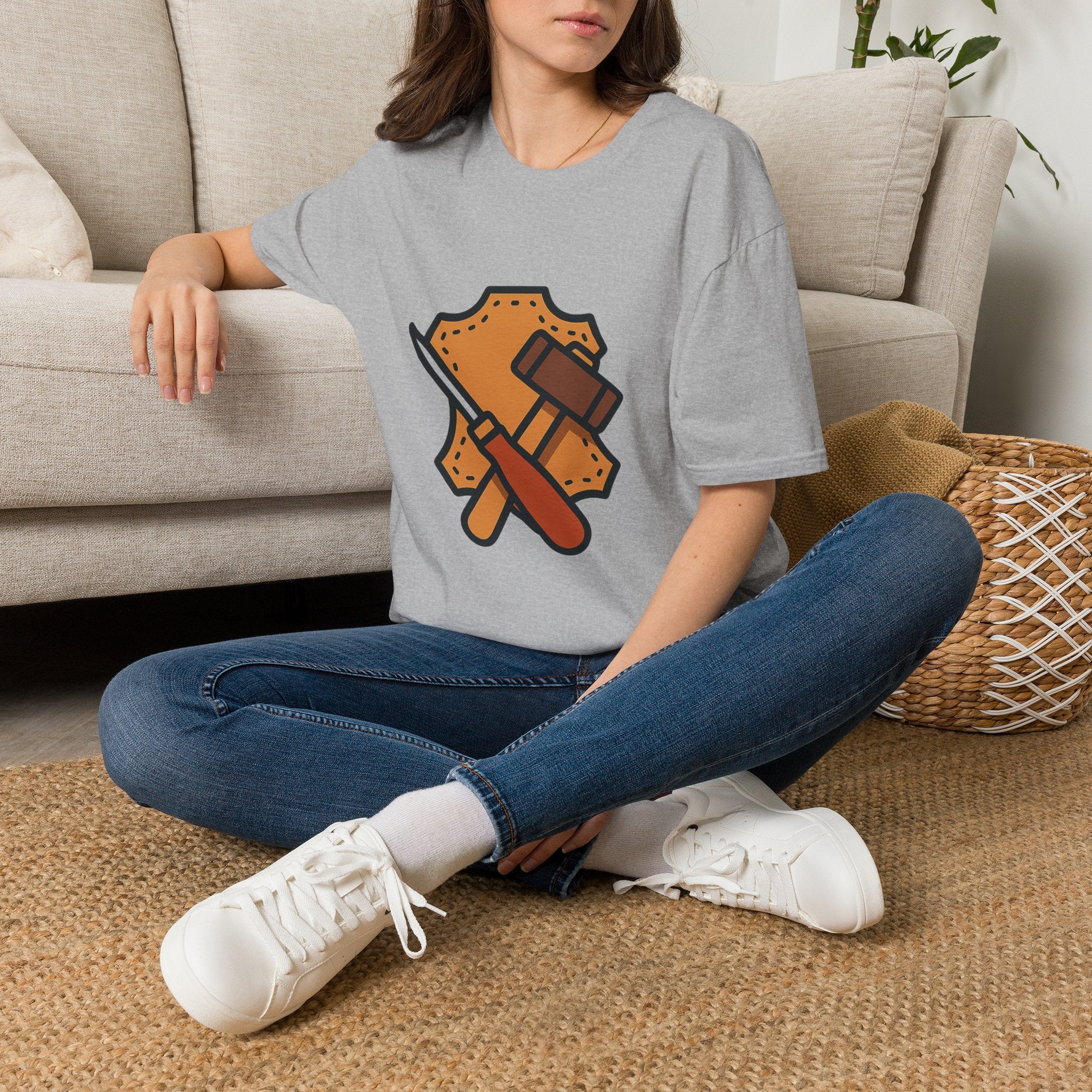 Leathercraft Gift T-Shirt — Just Because Gift for Best Friend