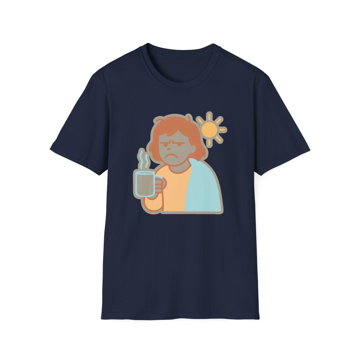 Grumpy Morning Person Unisex T-Shirt - Funny Coffee Lover Tee
