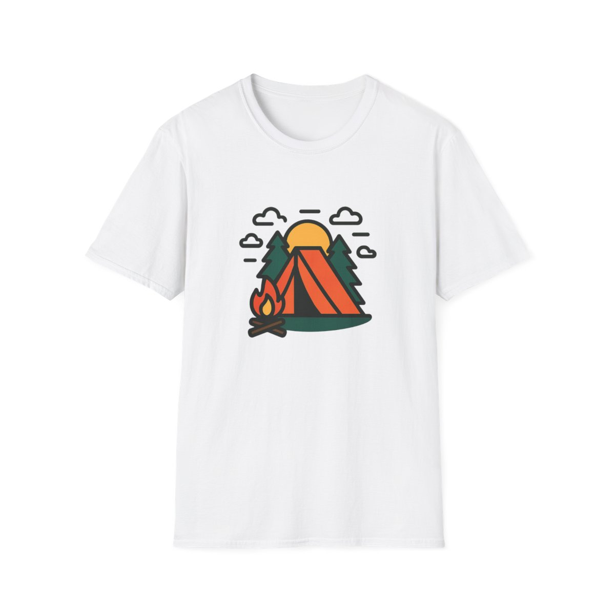 Camping Outdoors Gift T-Shirt — Anniversary Gift for Grandma