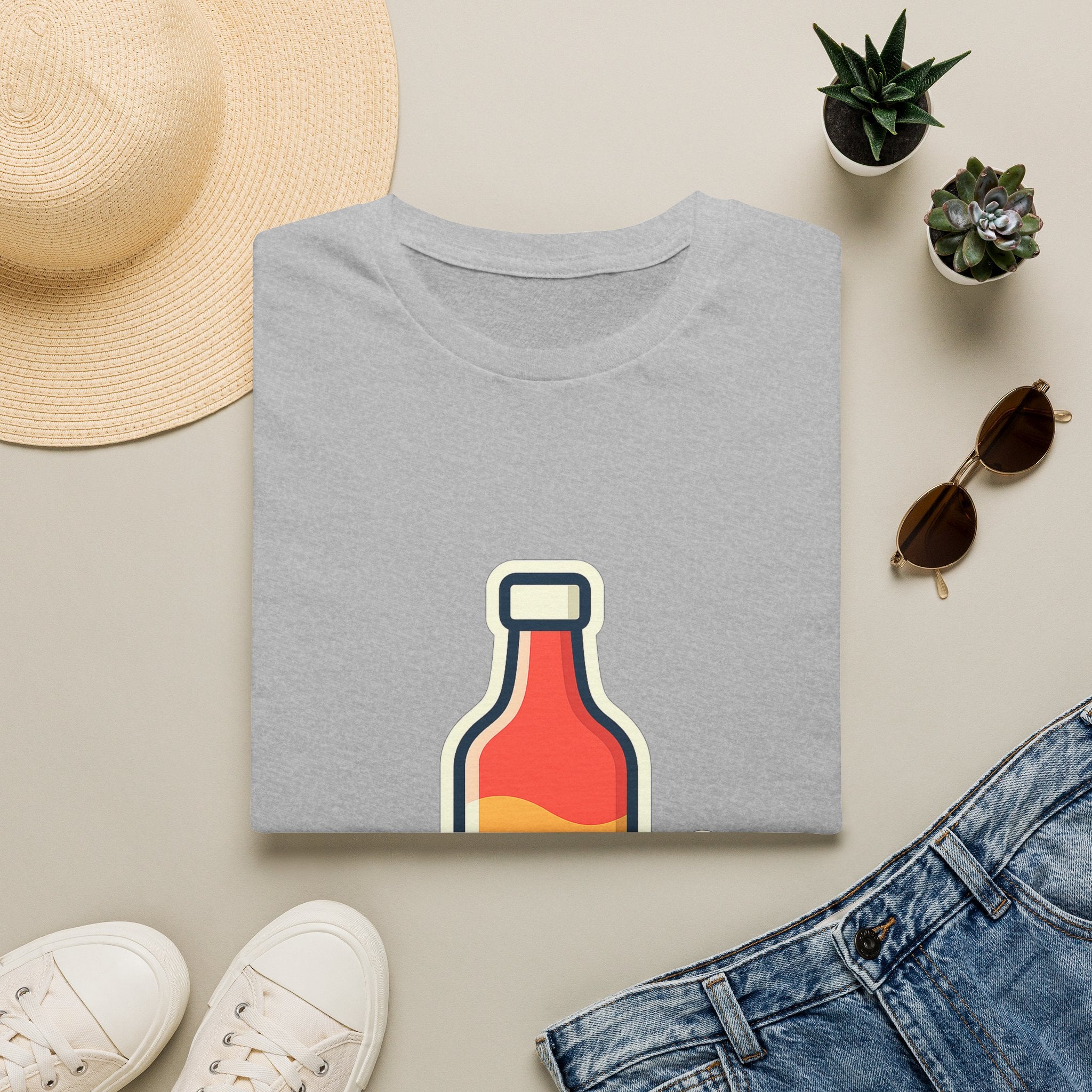 Hot Sauce & Chili Lover Unisex T-Shirt | Soft Cotton Tee for Spicy Food Fans