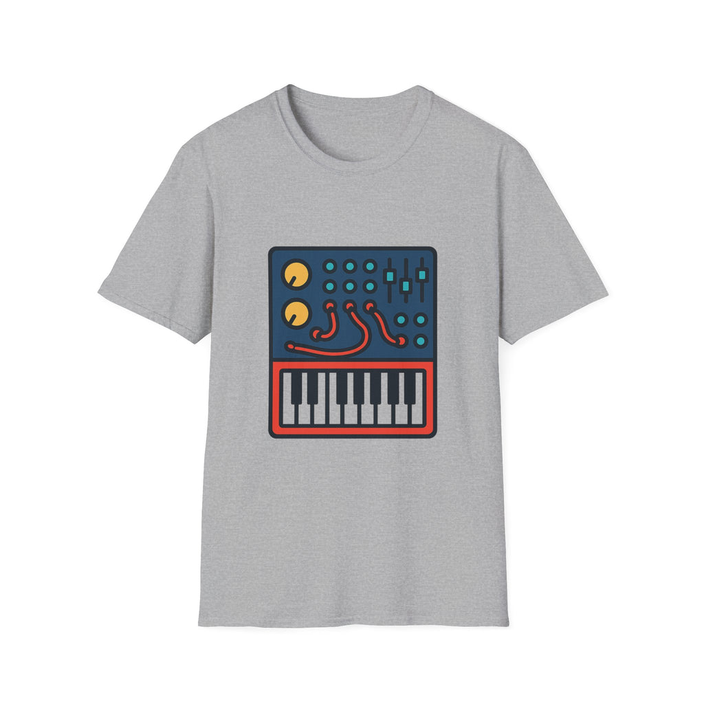 Modular Synthesis t-shirt with synthesizer modular design – gift for synth enthusiasts