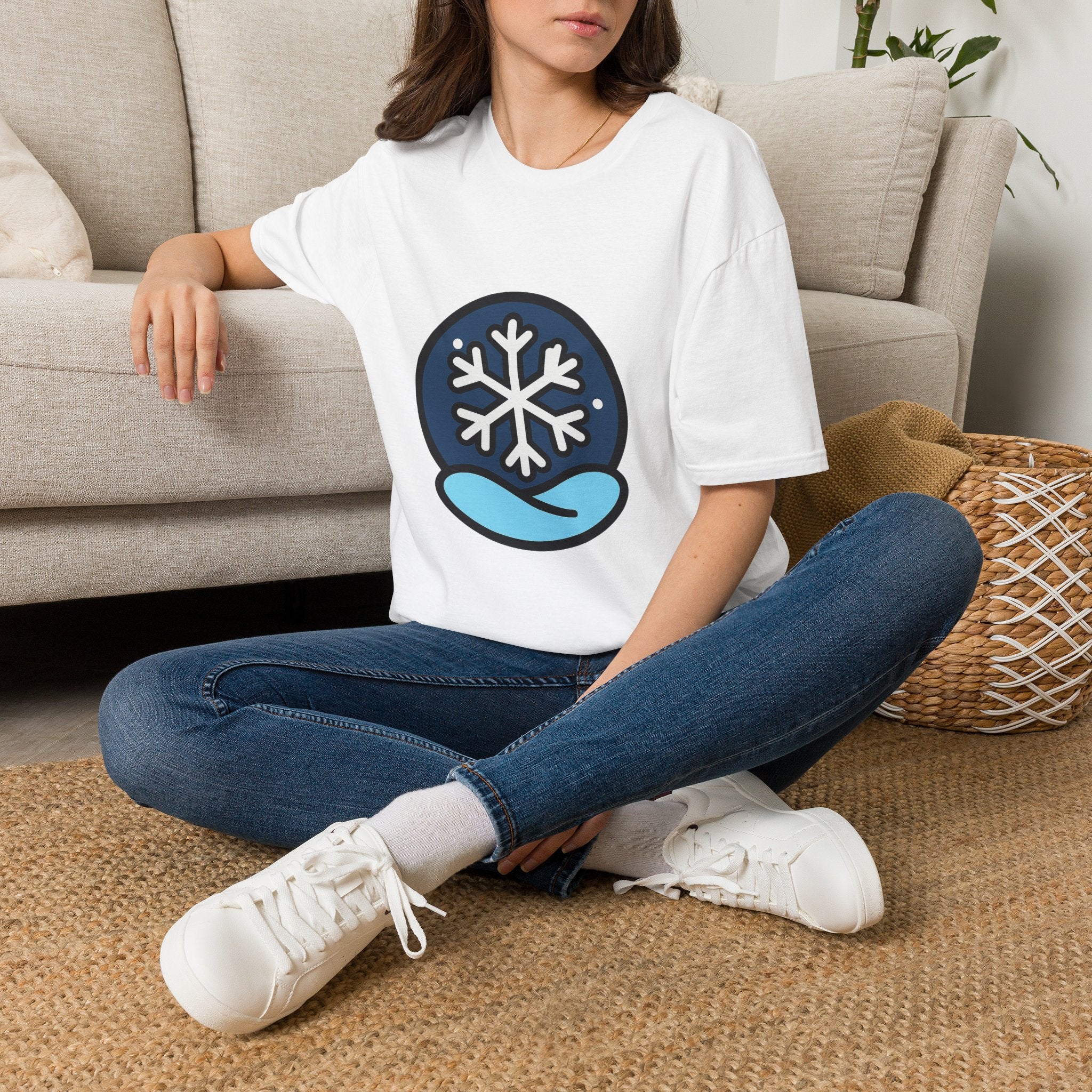 Winter Snowflake Unisex T-Shirt - Perfect Birthday Gift for Husband