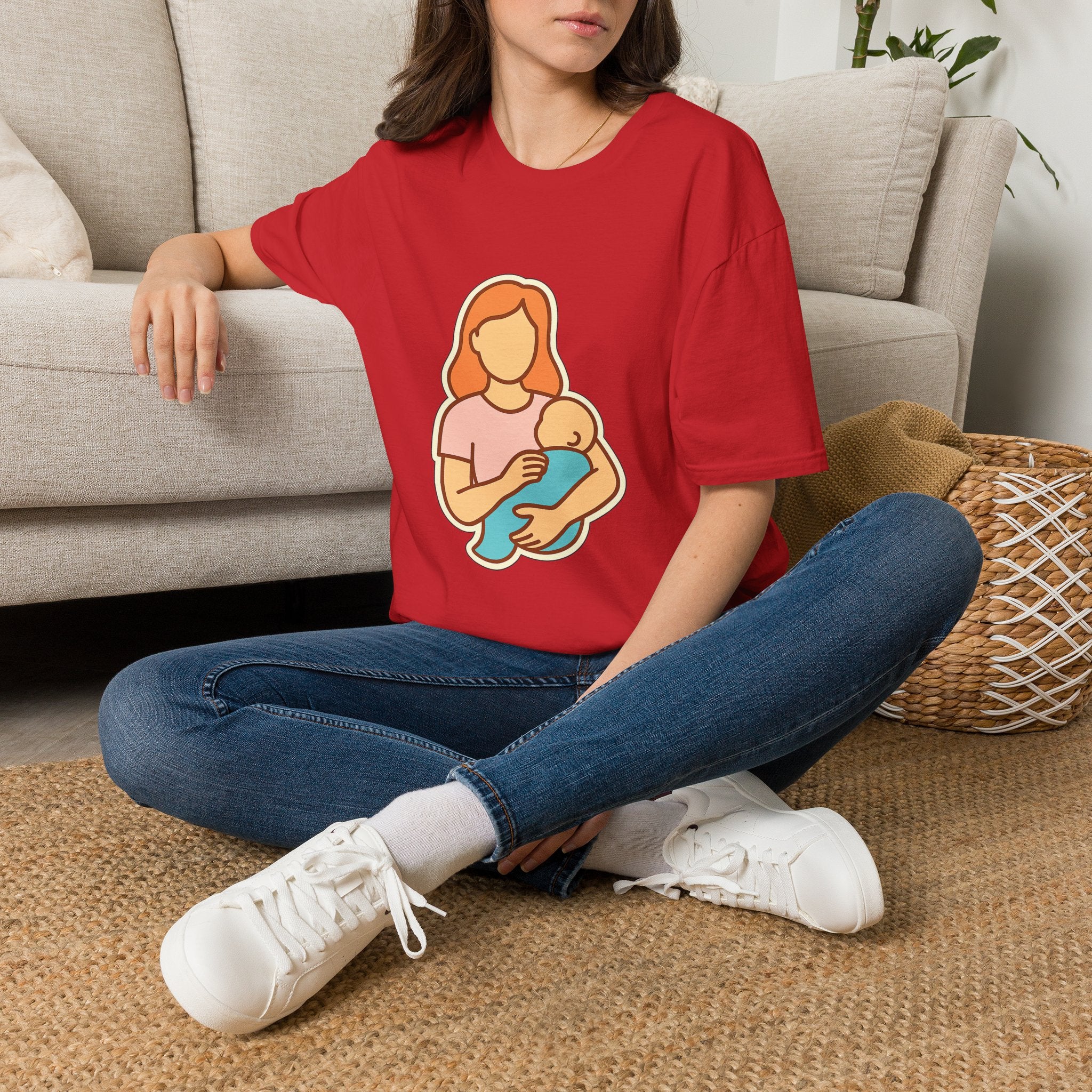 New Mom t-shirt with funny motherhood design – gift for new moms