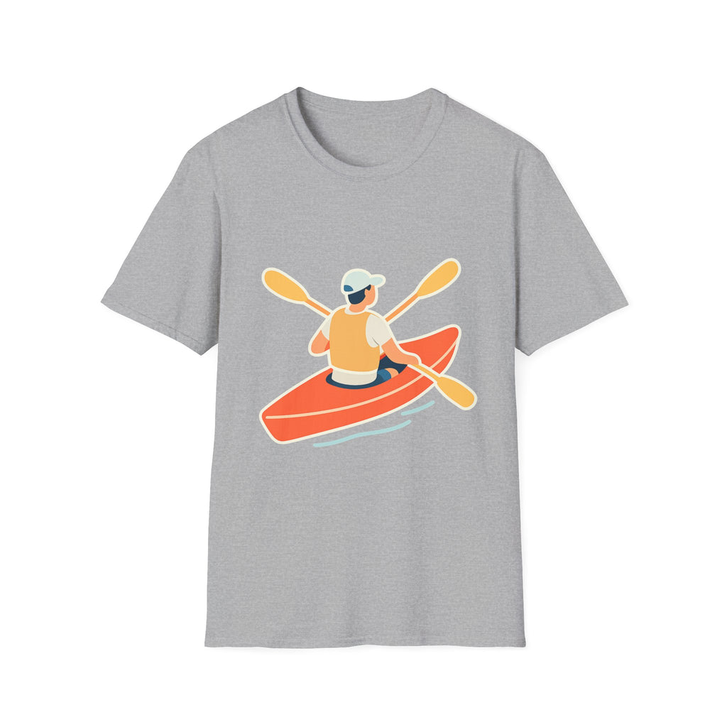 Kayaking Paddling Adventure Unisex T-Shirt - Soft Comfort Cotton Tee