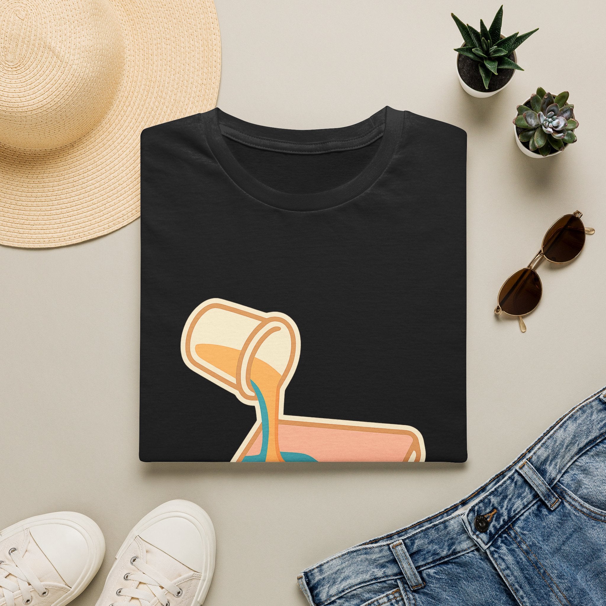 Resin Art Unisex T-Shirt | Unique Abstract Design Tee for Art Lovers