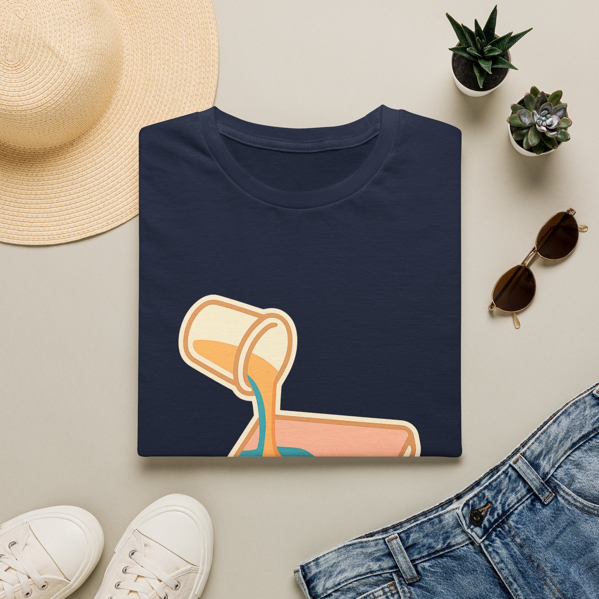 Resin Art Unisex T-Shirt | Unique Abstract Design Tee for Art Lovers
