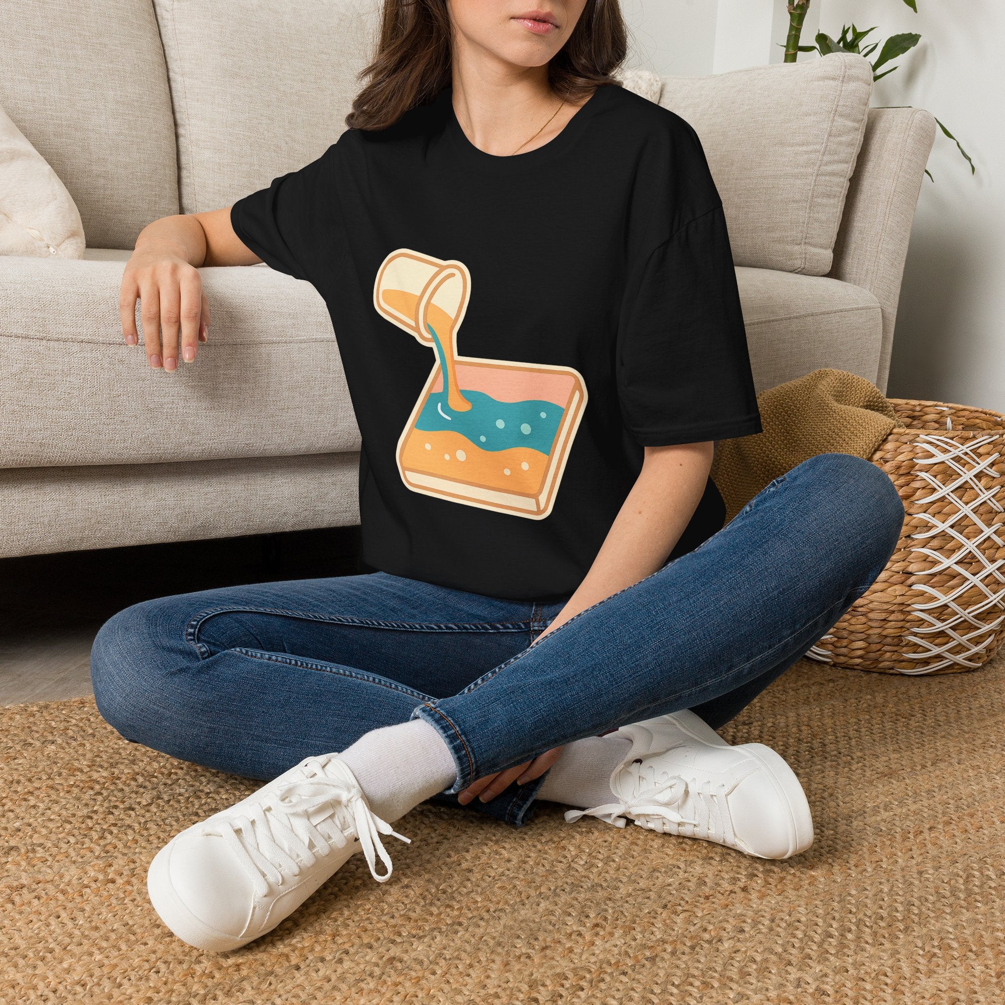 Resin Art Unisex T-Shirt | Unique Abstract Design Tee for Art Lovers