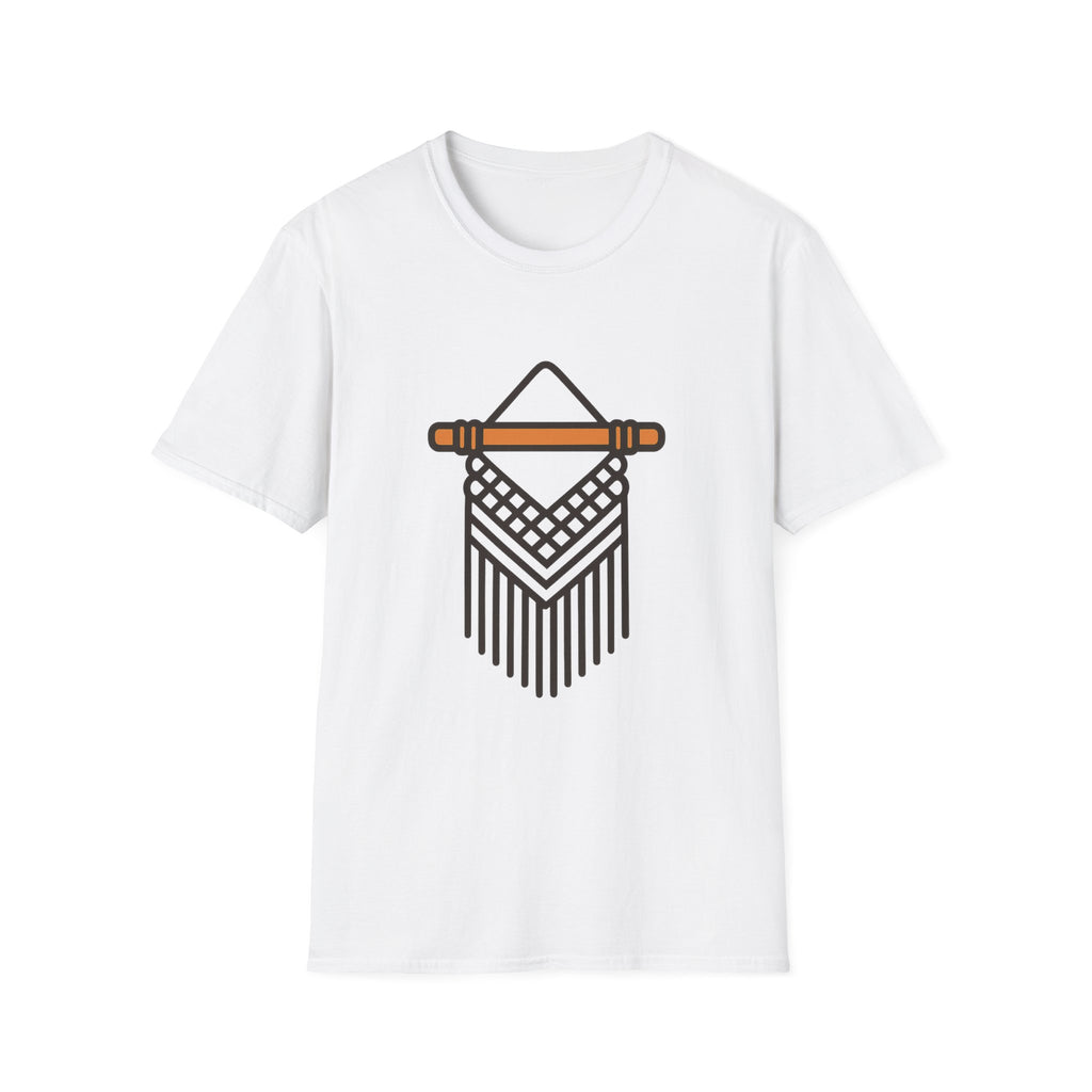 Macrame Unisex T-Shirt | Boho Art Print Tee for Men & Women