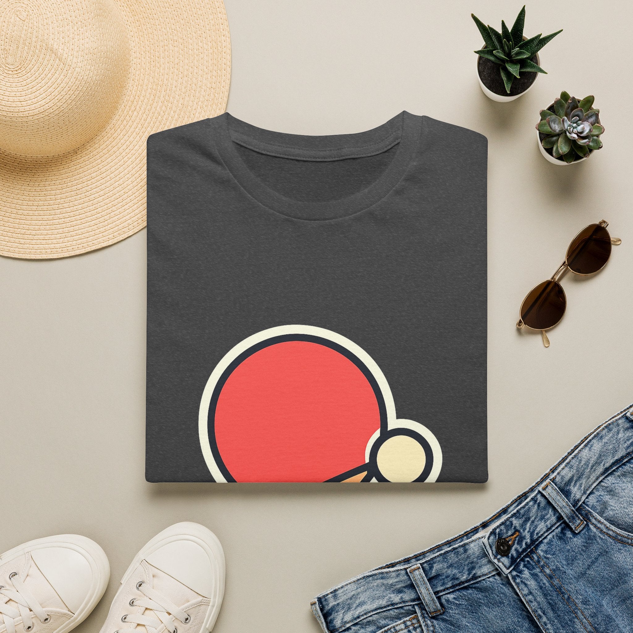 Ping Pong Table Tennis Unisex T-Shirt | Soft Comfortable Tee for Players