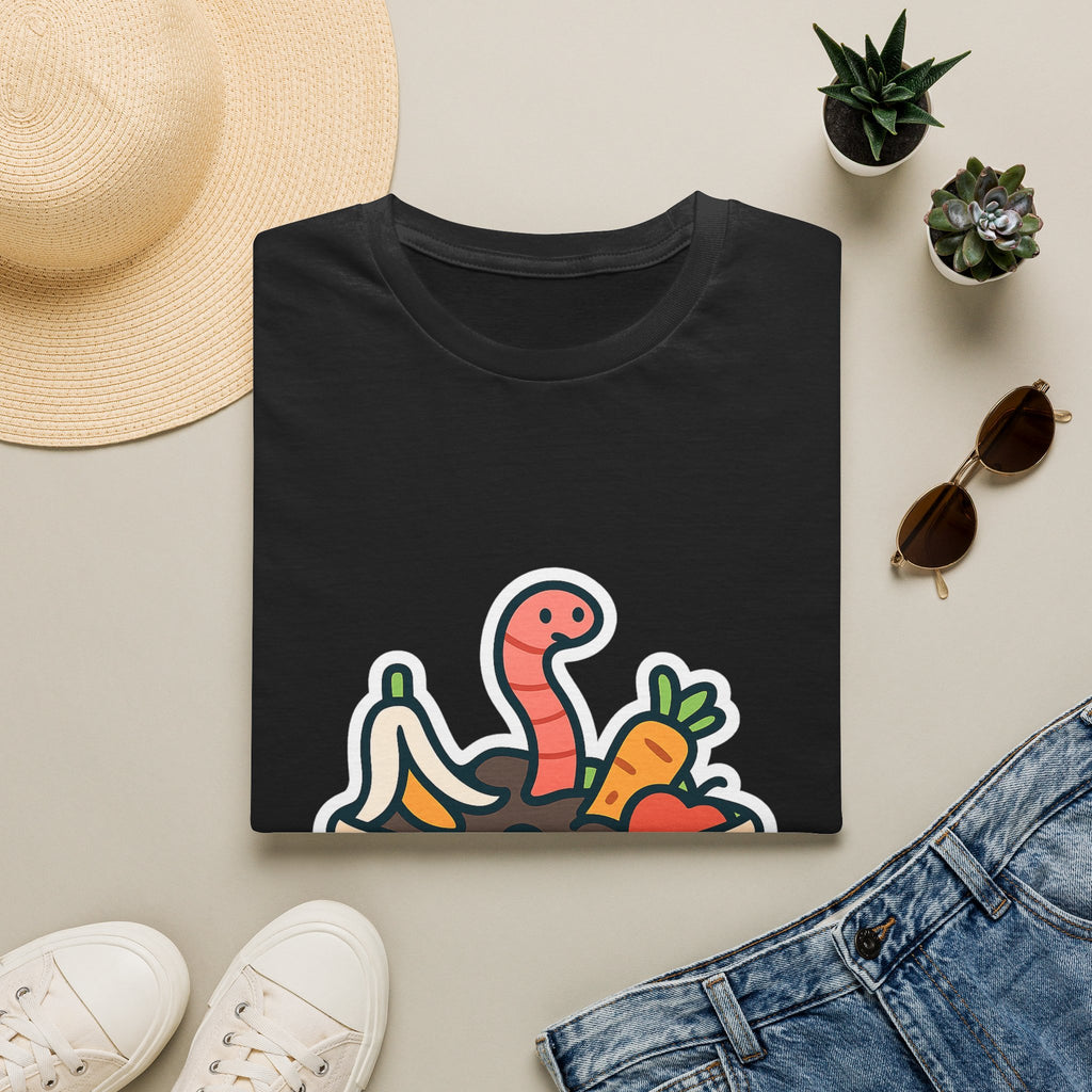 Worm Composting t-shirt with worm composting design – gift for vermicomposting enthusiasts