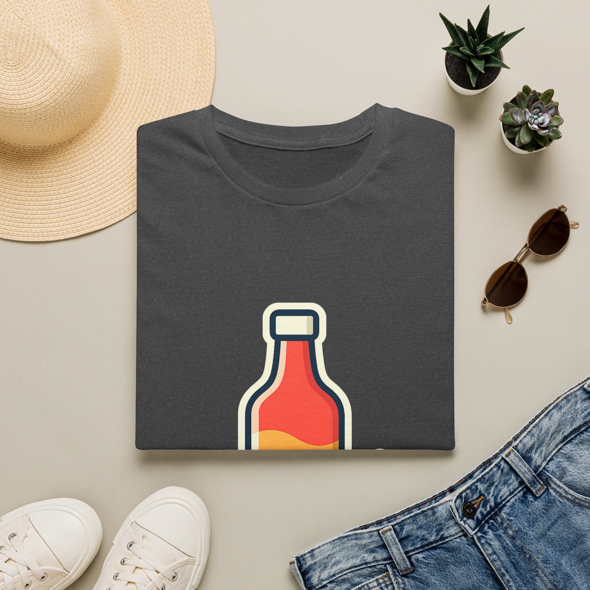 Hot Sauce & Chili Lover Unisex T-Shirt | Soft Cotton Tee for Spicy Food Fans