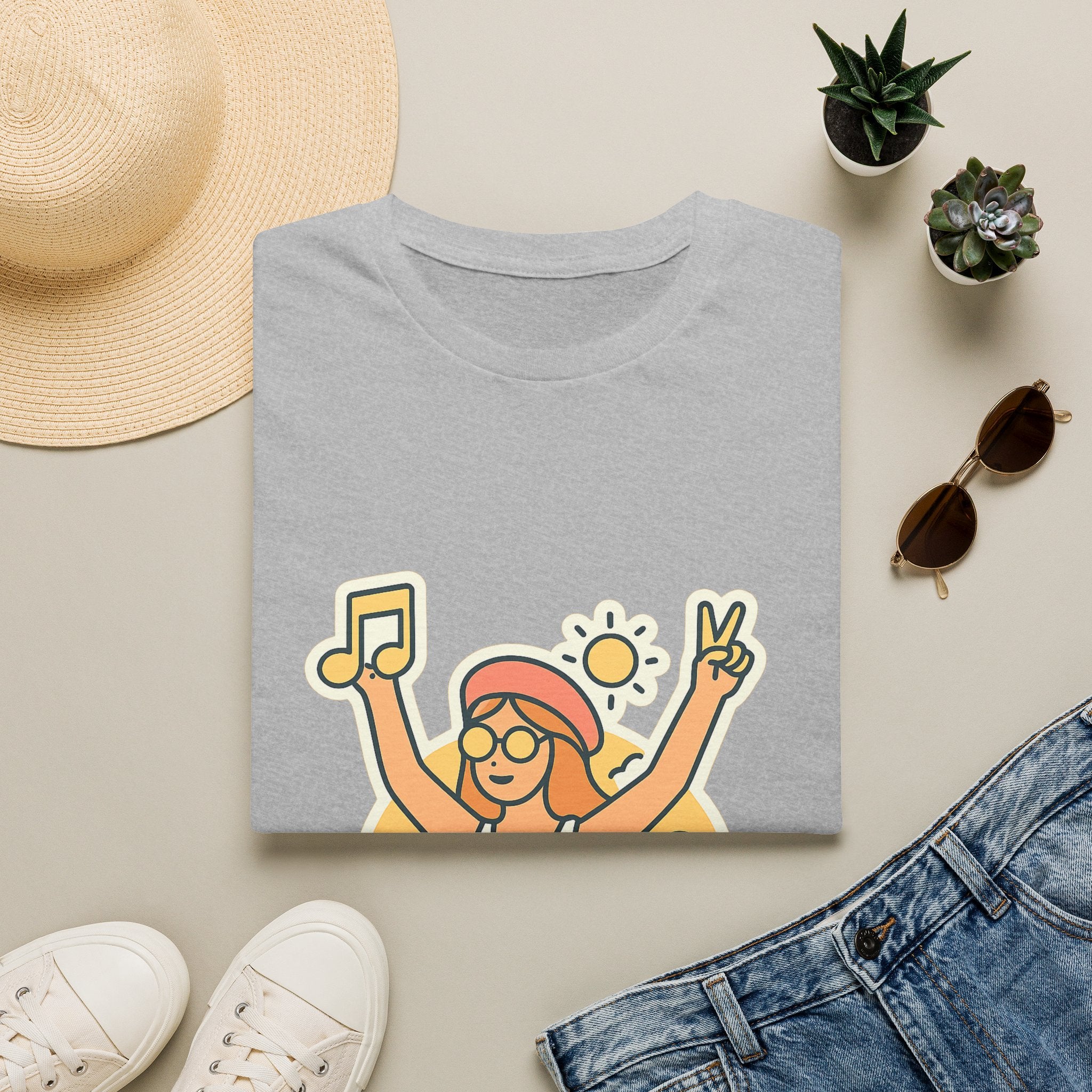 Music Festival Unisex T-Shirt - Perfect Anniversary Gift for Girlfriend