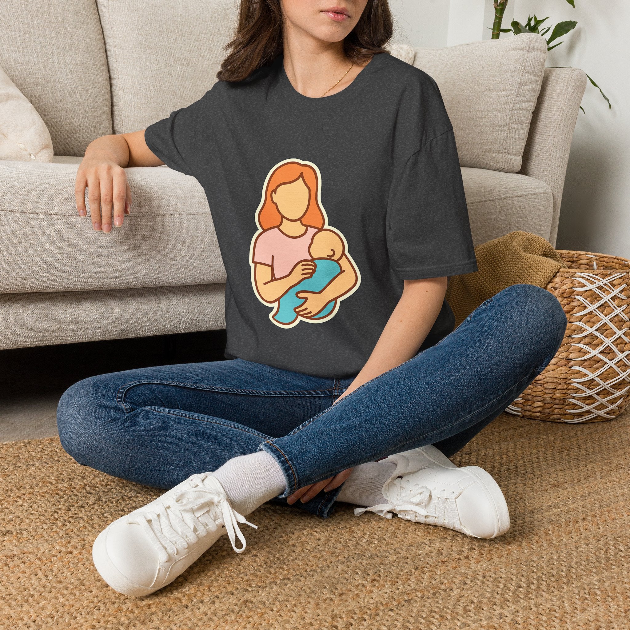 New Mom t-shirt with funny motherhood design – gift for new moms